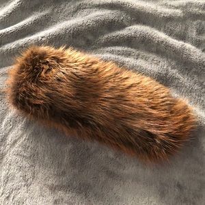 Beaver fur winter headband, never worn. One size fits all.